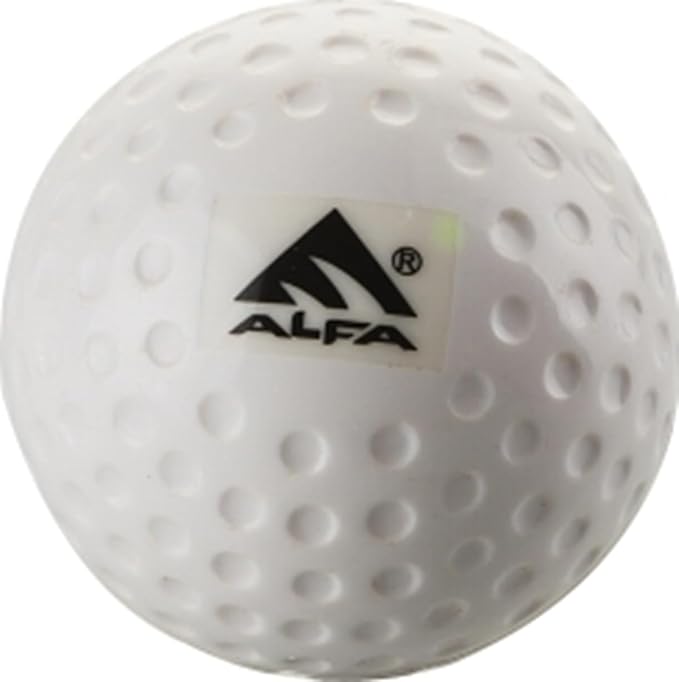 ALFA AB-93 Dimple Field Hockey Ball | Color : White | Size : Standard | PU Material |Precision and Control | Optimal Performance |Training and Matches.
