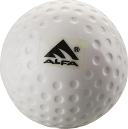 ALFA AB-93 Dimple Field Hockey Ball | Color : White | Size : Standard | PU Material |Precision and Control | Optimal Performance |Training and Matches.