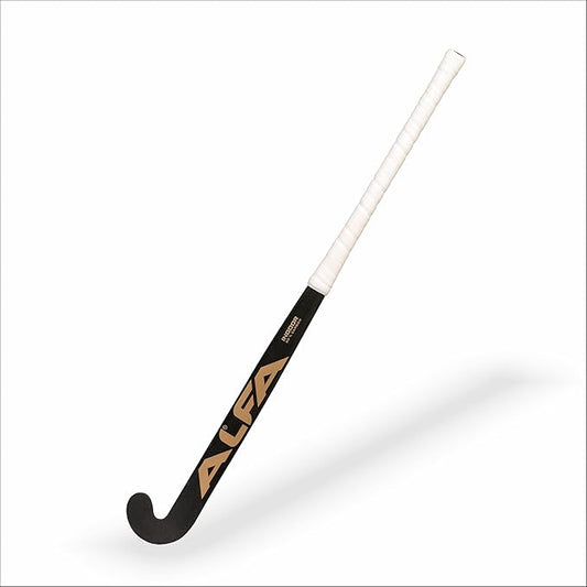 ALFA Indoor I50 Hockey Stick | Color : Black | Material : 50% Carbon Composite |Dual Core Technology | Hybrid Composite Structure | Enhanced Control | Lightweight and Durable