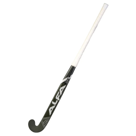 ALFA AX-99 Senior Composite Hockey Stick | Color : Metallic Black |Material : 95% Carbon, 5% Kevlar | Lightweight and Durable | Advanced Carbon Layering : Elite Performance
